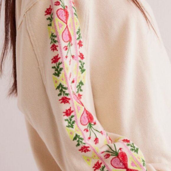 Free People All My Heart Embroidered Tee - Picture 5 of 11